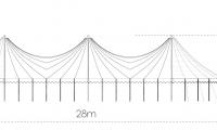 11m x 28m little top diagram, big top, circus tent, festival tent