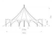 tent diagram, circus tent, carousel tent, festival tent