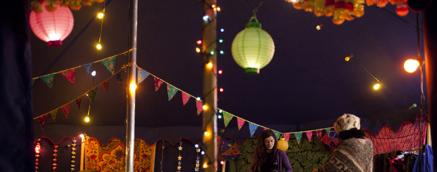 10m blue little top Indian Bazaar blackout canvas