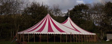 striped, circus tent, canvas big top, festival top, big top, tradional marquee